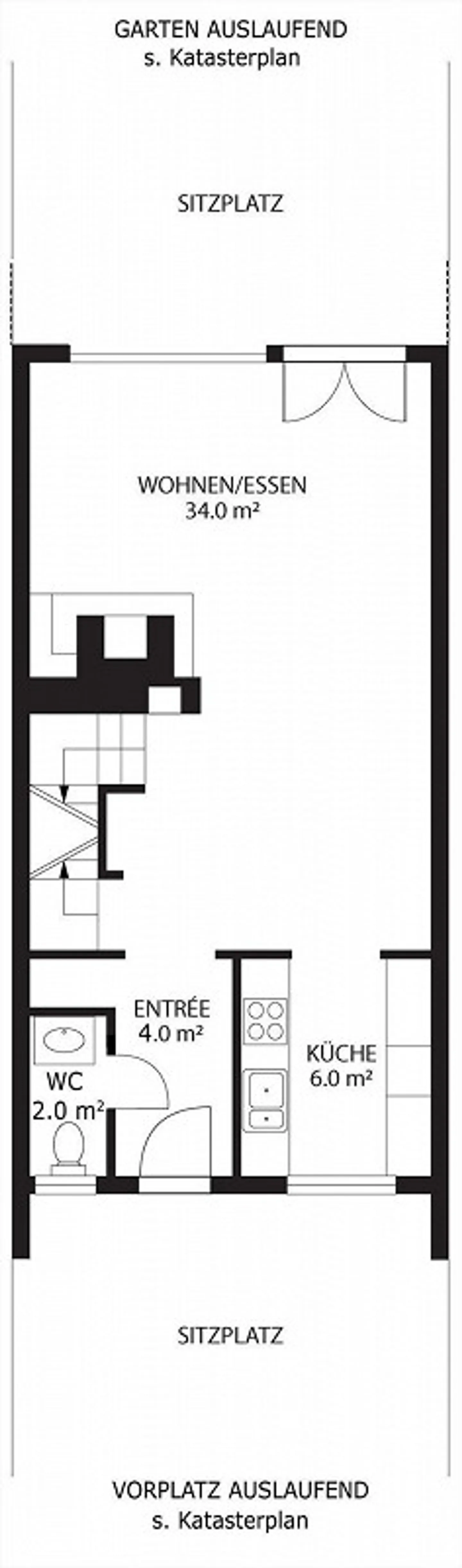 Cozy 5.5-room terraced house with fireplace and view - Photo 10 of 13