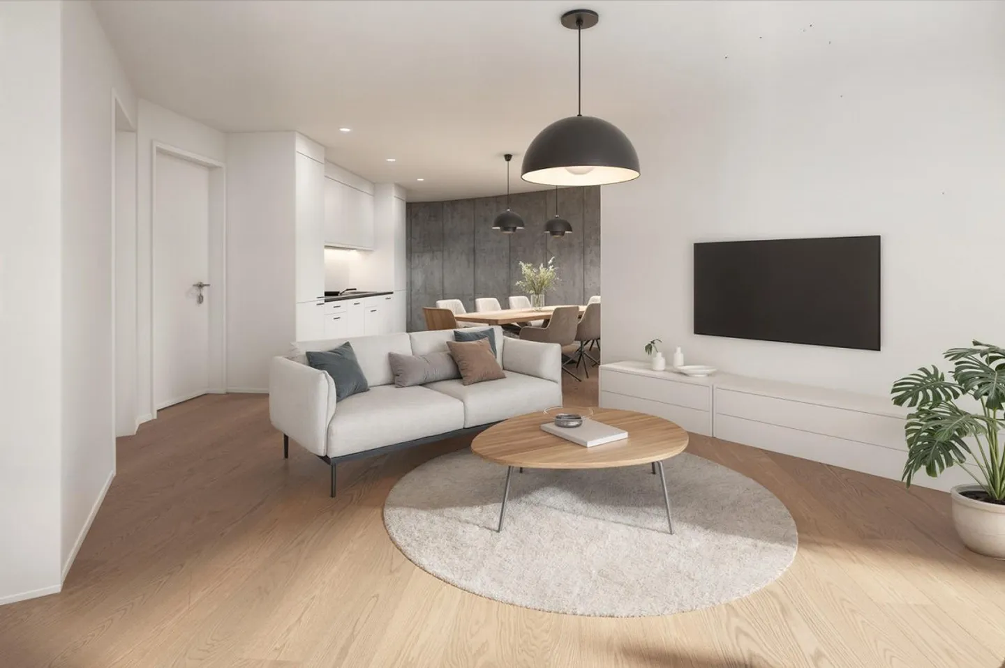 Appartement penthouse exclusif de 2,5 pièces avec grande terrasse dans un nouveau bâtiment... - Photo 3 sur 7