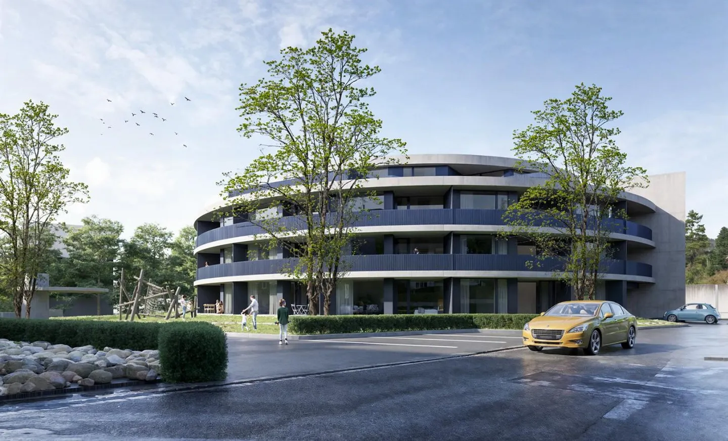 Appartement penthouse exclusif de 2,5 pièces avec grande terrasse dans un nouveau bâtiment... - Photo 1 sur 7