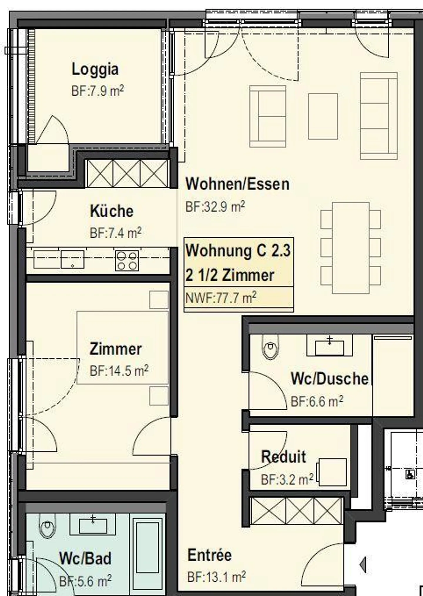 Gemütliche Wohnung in Münchwilen - Foto 7 von 7