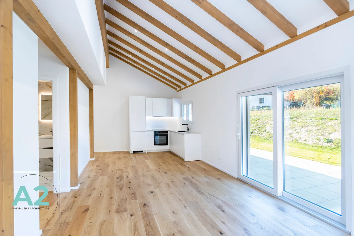 Nouvel appartement de 3,5 pièces, orienté nord-est avec jardin - Photo 1 sur 10