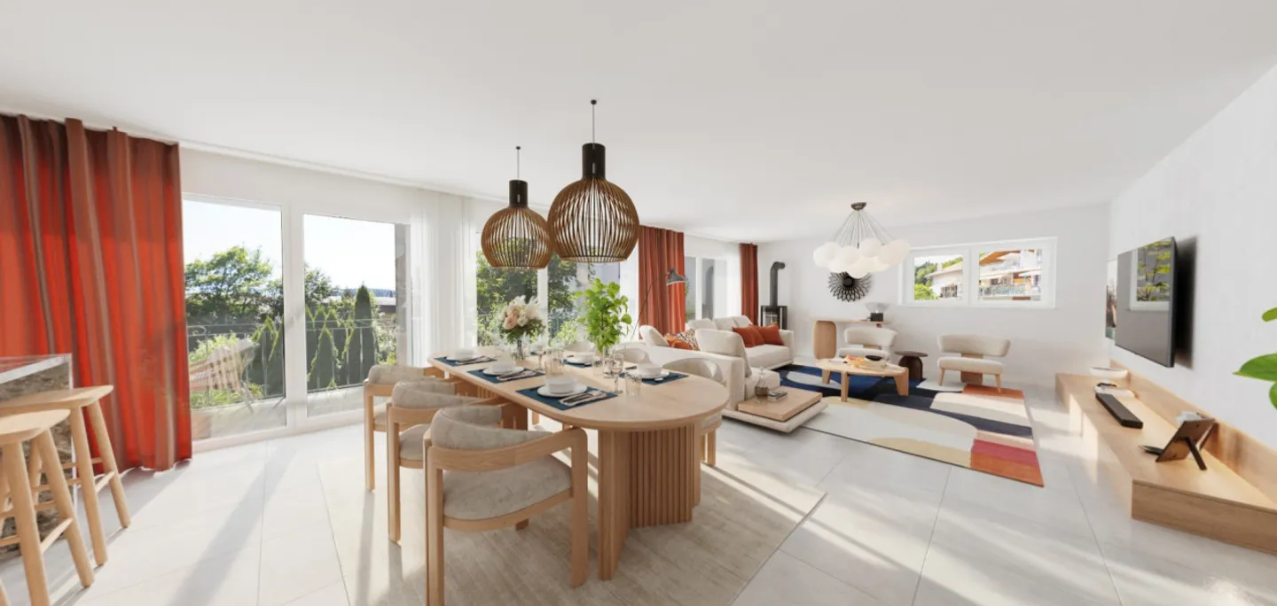 The perfect alliance between the authentic and the contemporary, 4.5 rooms, 145 m² - Photo 3 of 13