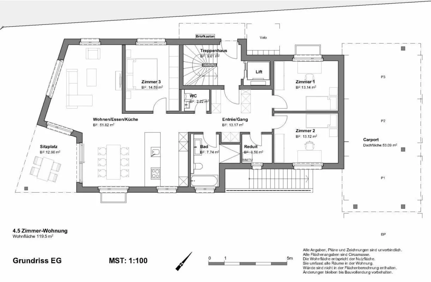 4.5 Room Apartment with Garden - Photo 5 of 6