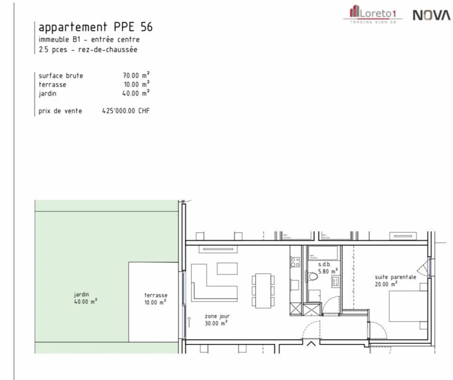 Magnificent garden-level apartment with covered terrace and superb view - Photo 11 of 11