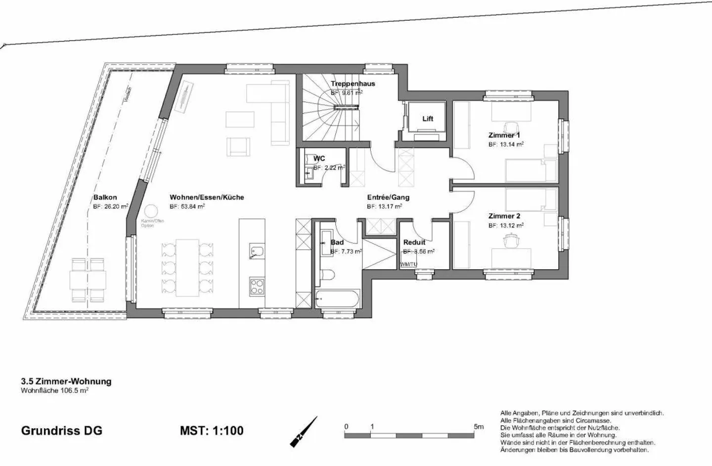 Appartement 3.5 pièces - Photo 5 sur 6