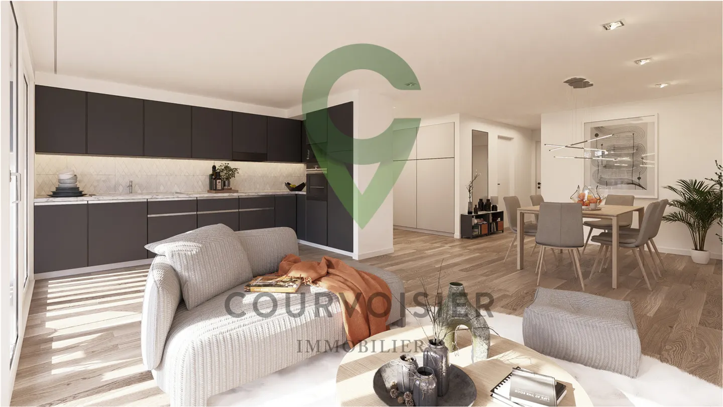 LAST NEW LOT OF 4.5 ROOM DUPLEX NEAR LAUSANNE AND YVERDON - Photo 3 of 5