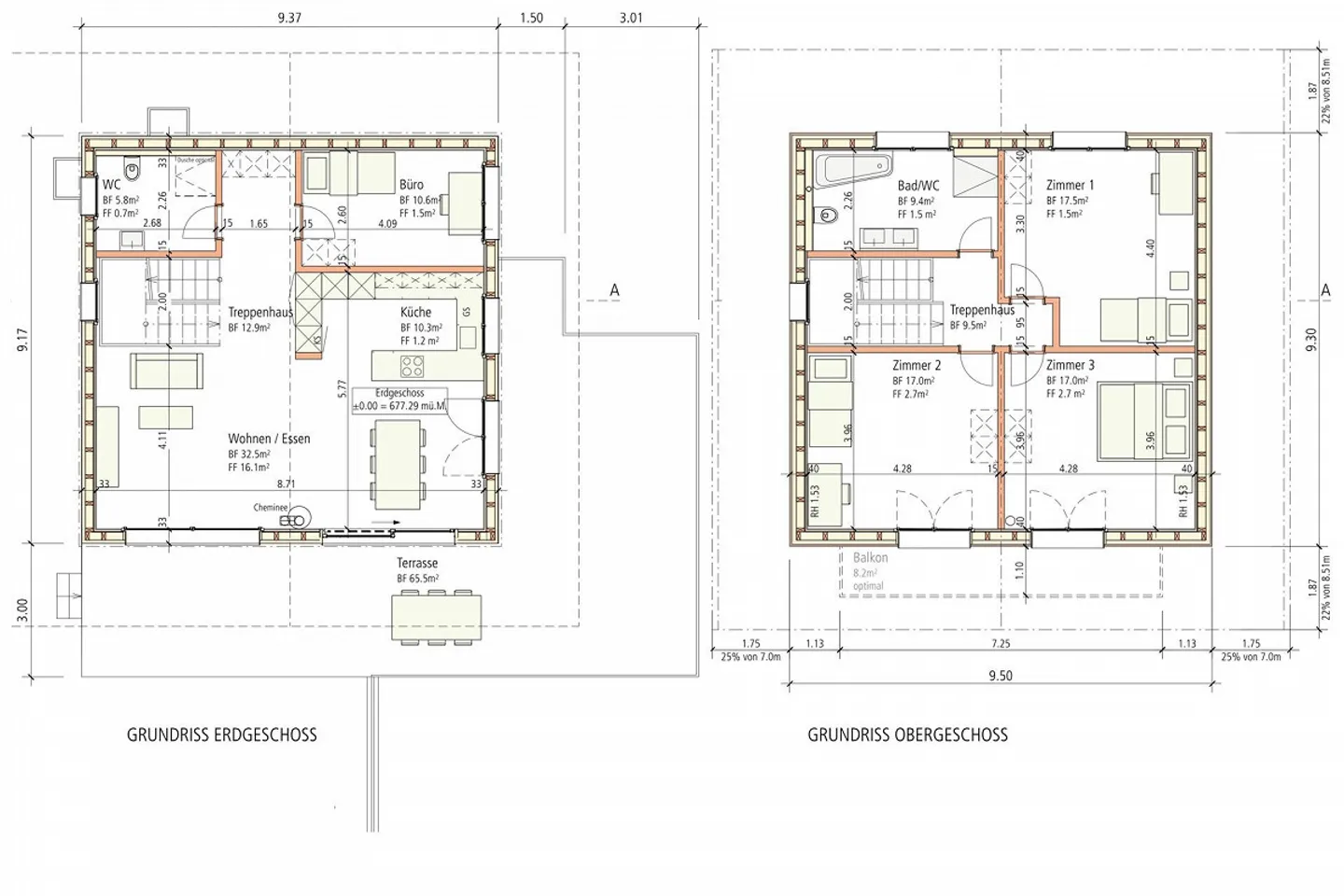 Building plot with 5½-room detached house pre-project in the countryside - Photo 11 of 19
