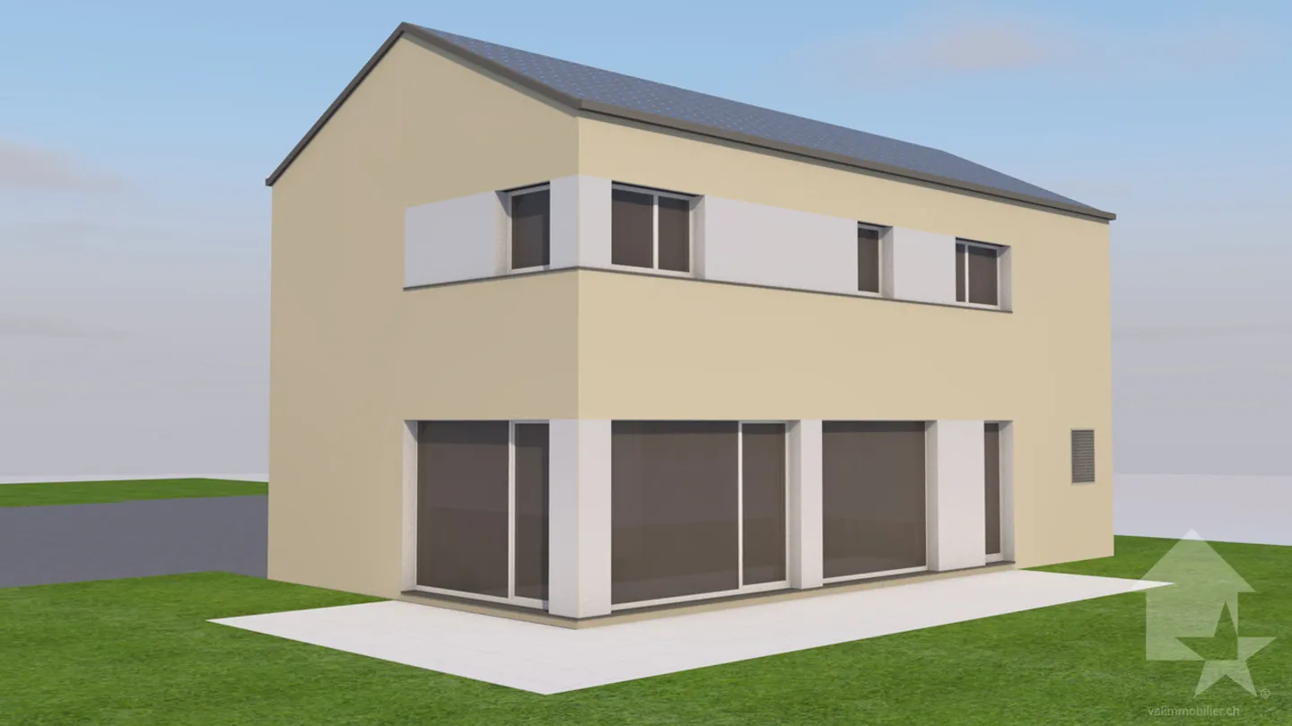 Leytron, nuovo progetto di una villa indipendente su 2 livelli - Foto 3 di 3