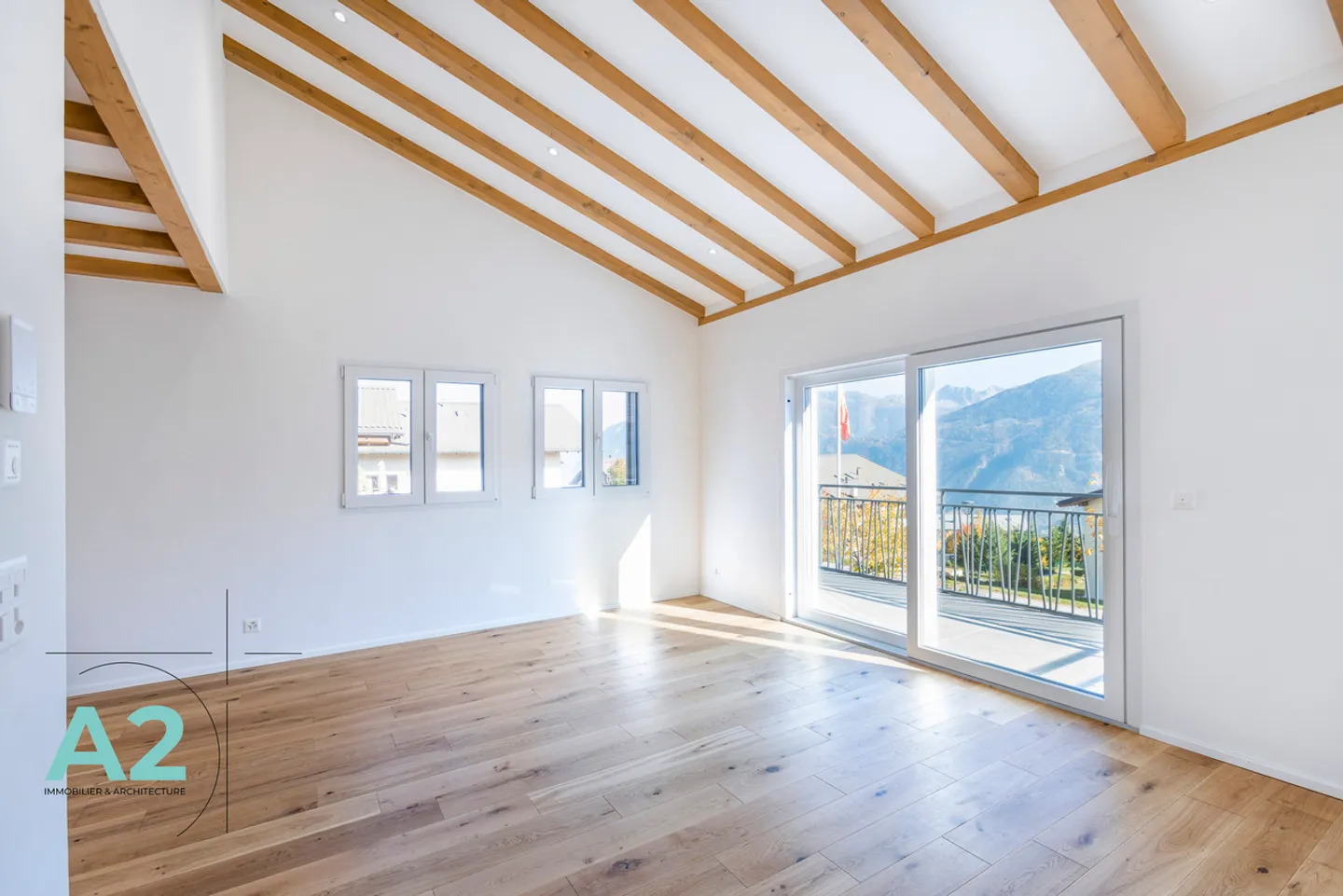 Modernes Apartment mit Bergblick - Foto 3 von 12