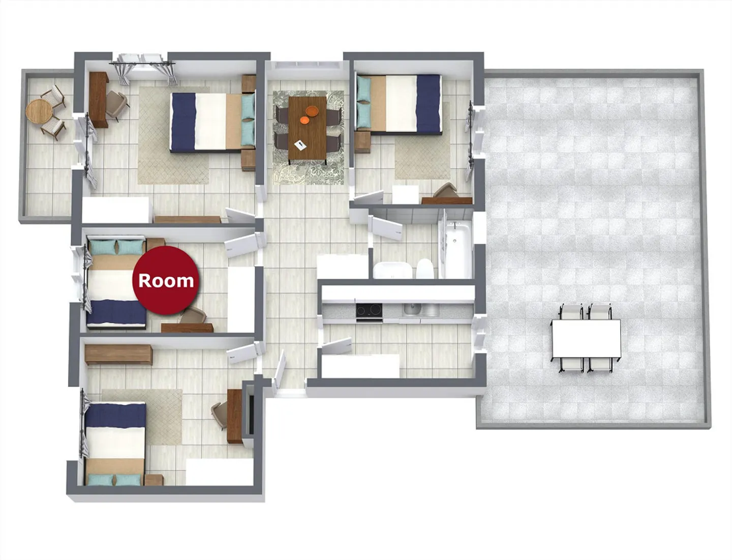 Appartamento Coliving Spazioso con Grande Terrazza a Wallisellen - Foto 23 di 23