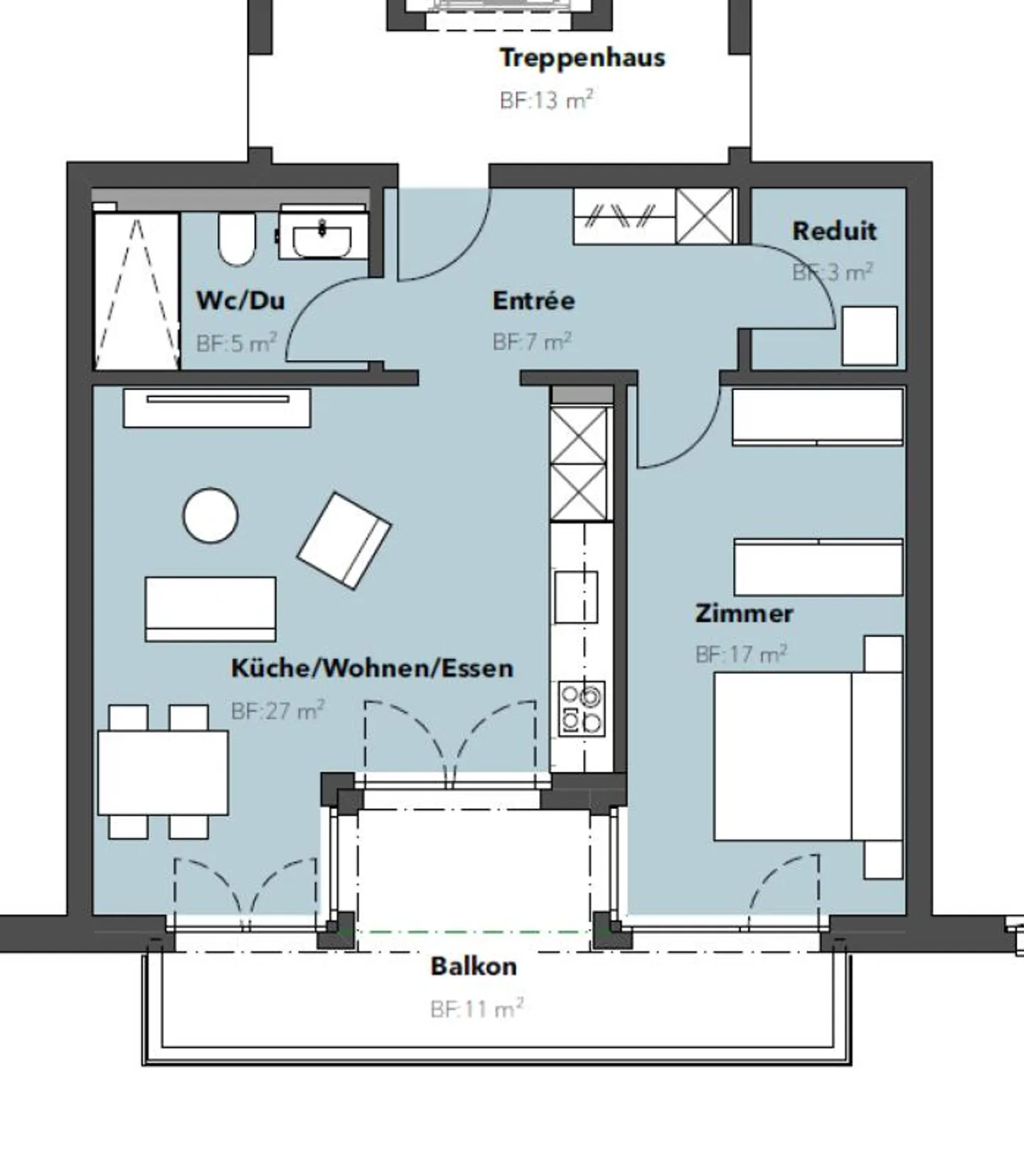 Exklusive 2.5-Zimmer-Neubauwohnung im Eigentumsstandard - Photo 3 sur 3