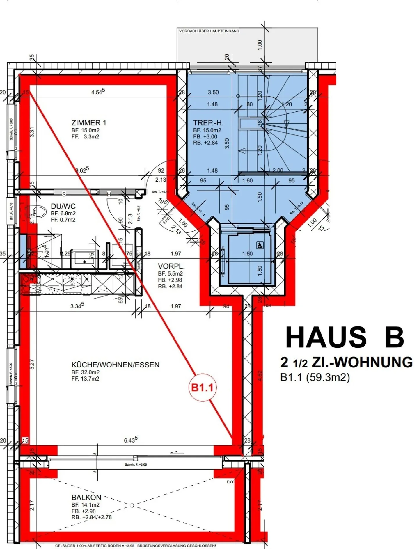 Appartamento moderno e attraente di 2,5 locali a Reinach - con balcone e torre di lavaggio privata - Foto 15 di 15