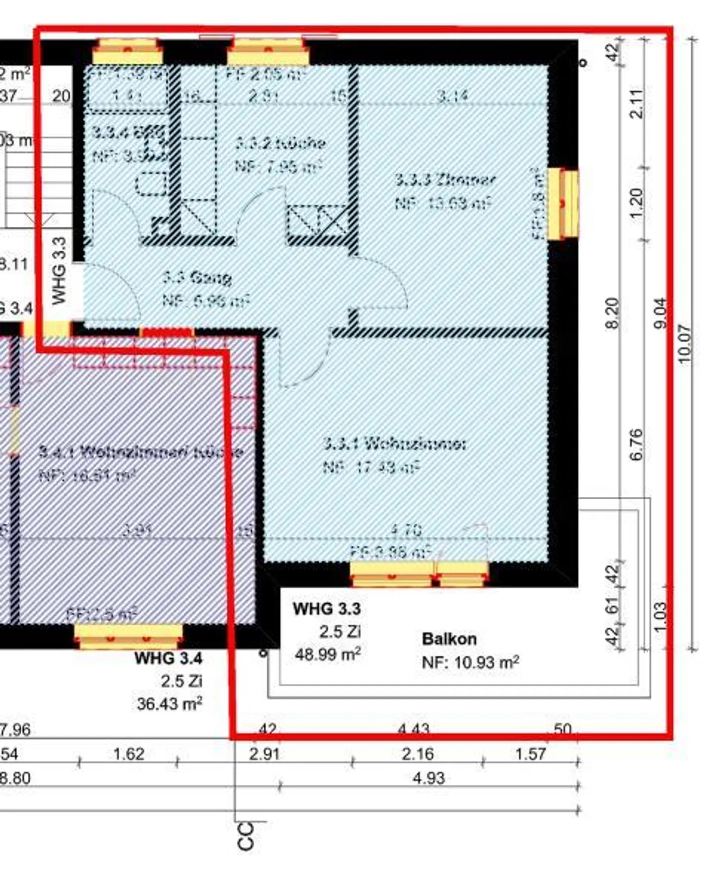 Appartement 2.5 pièces à Neuhausen am Rheinfall - Photo 11 sur 11