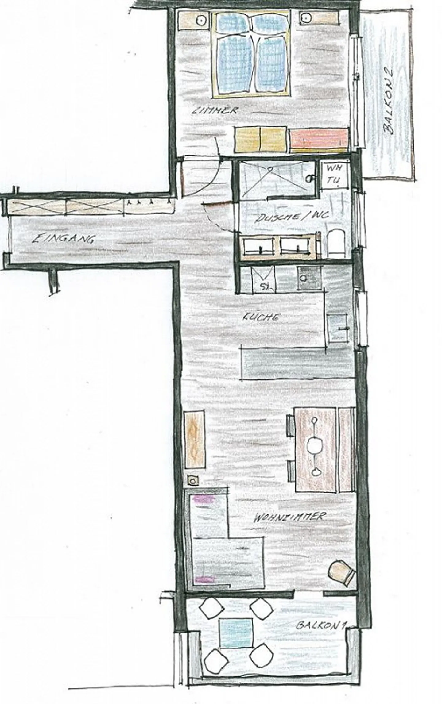 Appartamento 2,5 locali arredato con balcone a Vals - Foto 18 di 18