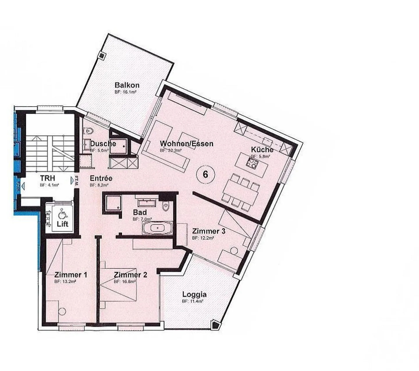 Bright and modern 4½-room apartment in a central location - Photo 11 of 11