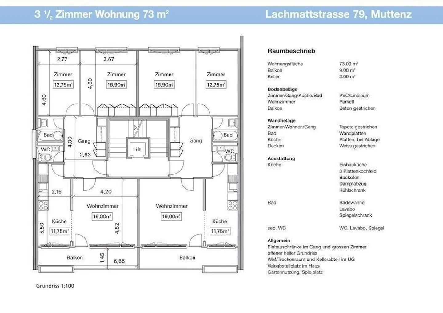 Ihr neues Zuhause in Muttenz - attraktive 3.5 Zimmer Wohnung - Foto 6 von 6