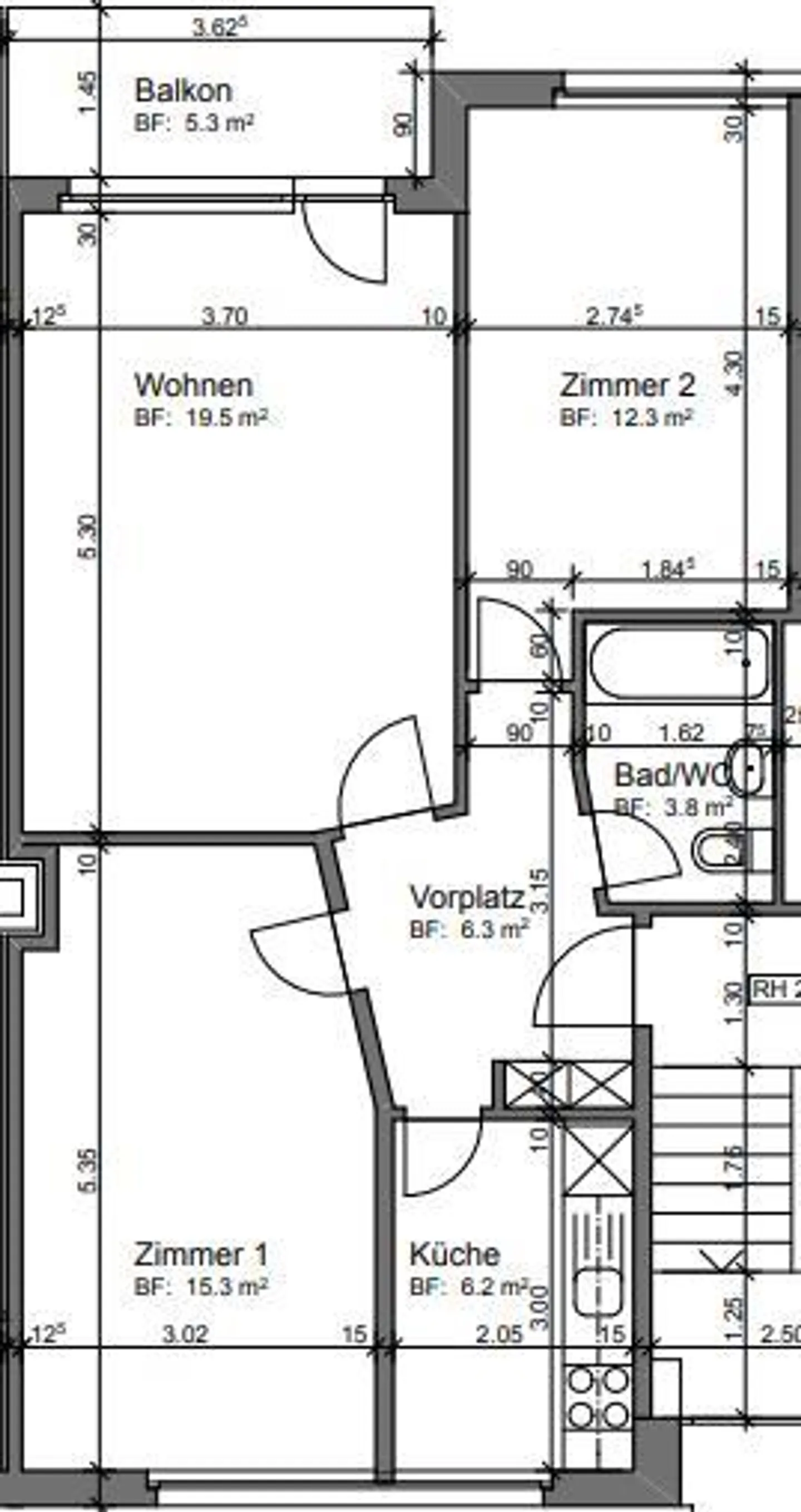 Apartment in the Heart of Dübendorf, limited until 30.09.2028 - Photo 8 of 8