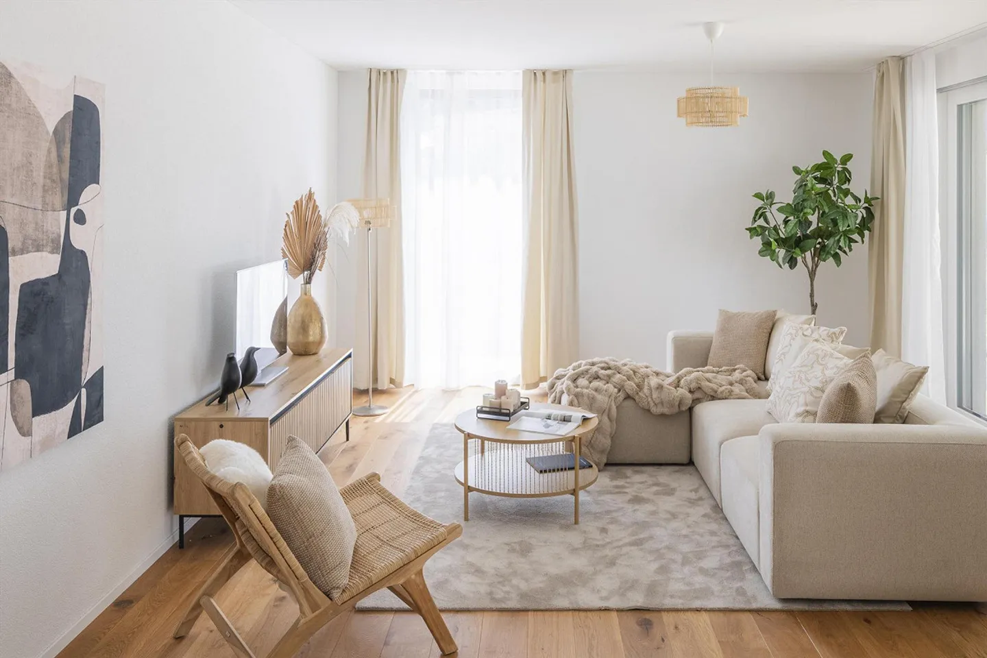 Attic apartment in the "Seewärts" development in Güttingen - Photo 1 of 13