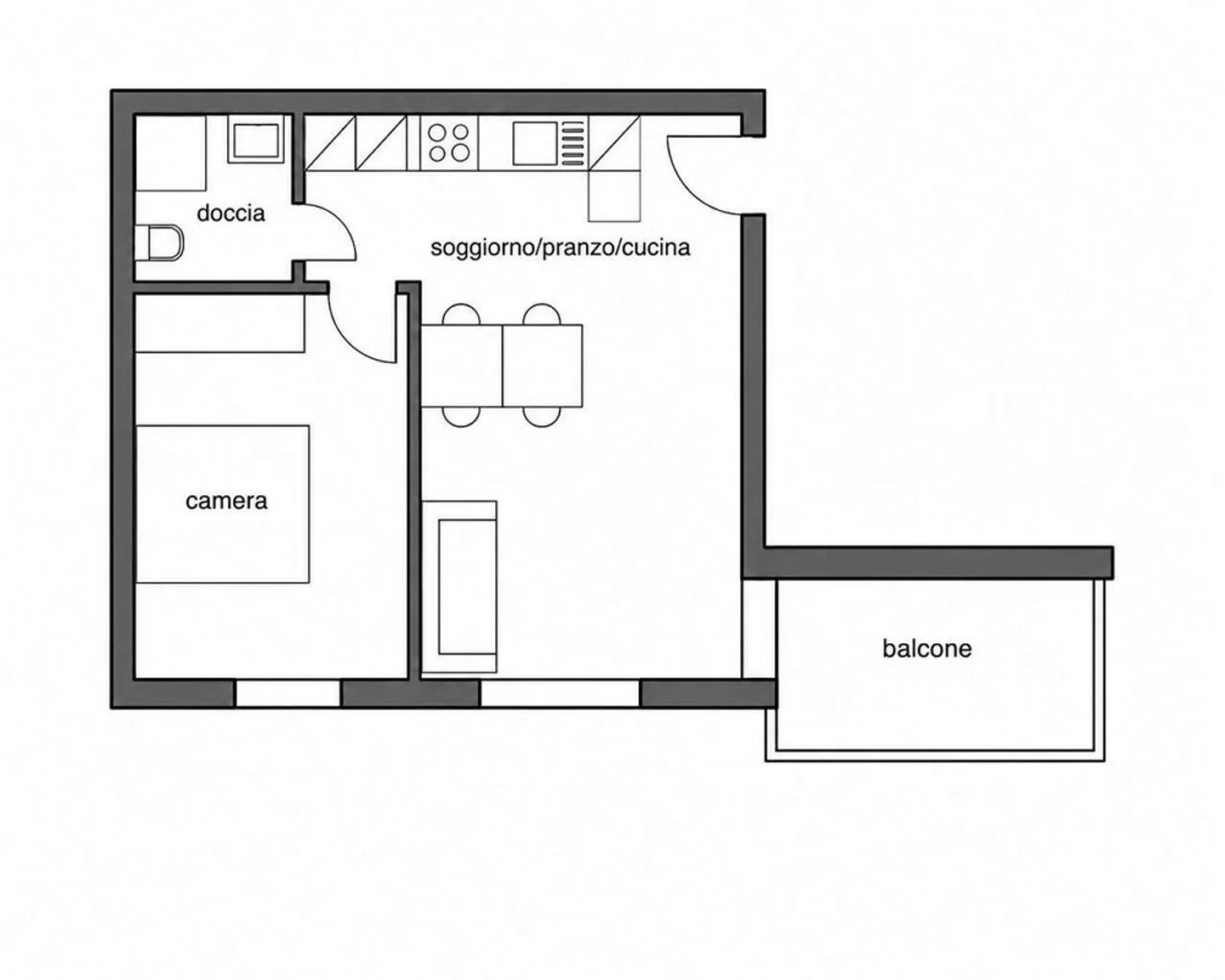 Furnished two-room apartment in Lugano center 2.5 rooms - Photo 11 of 11