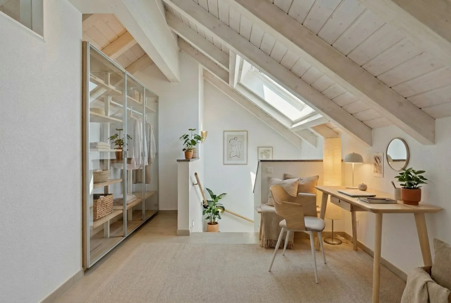 Duplex 5,5 pièces à Essertes avec terrasse, vue sur la campagne et grand confort - Photo 1 sur 8