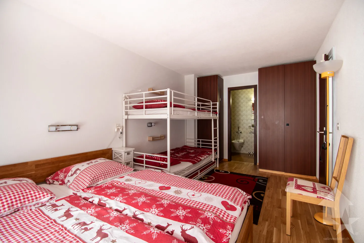 Torgon, renovierte Duplexwohnung mit 3,5 Zimmern im Gebäude "La Serve" - Foto 7 von 19