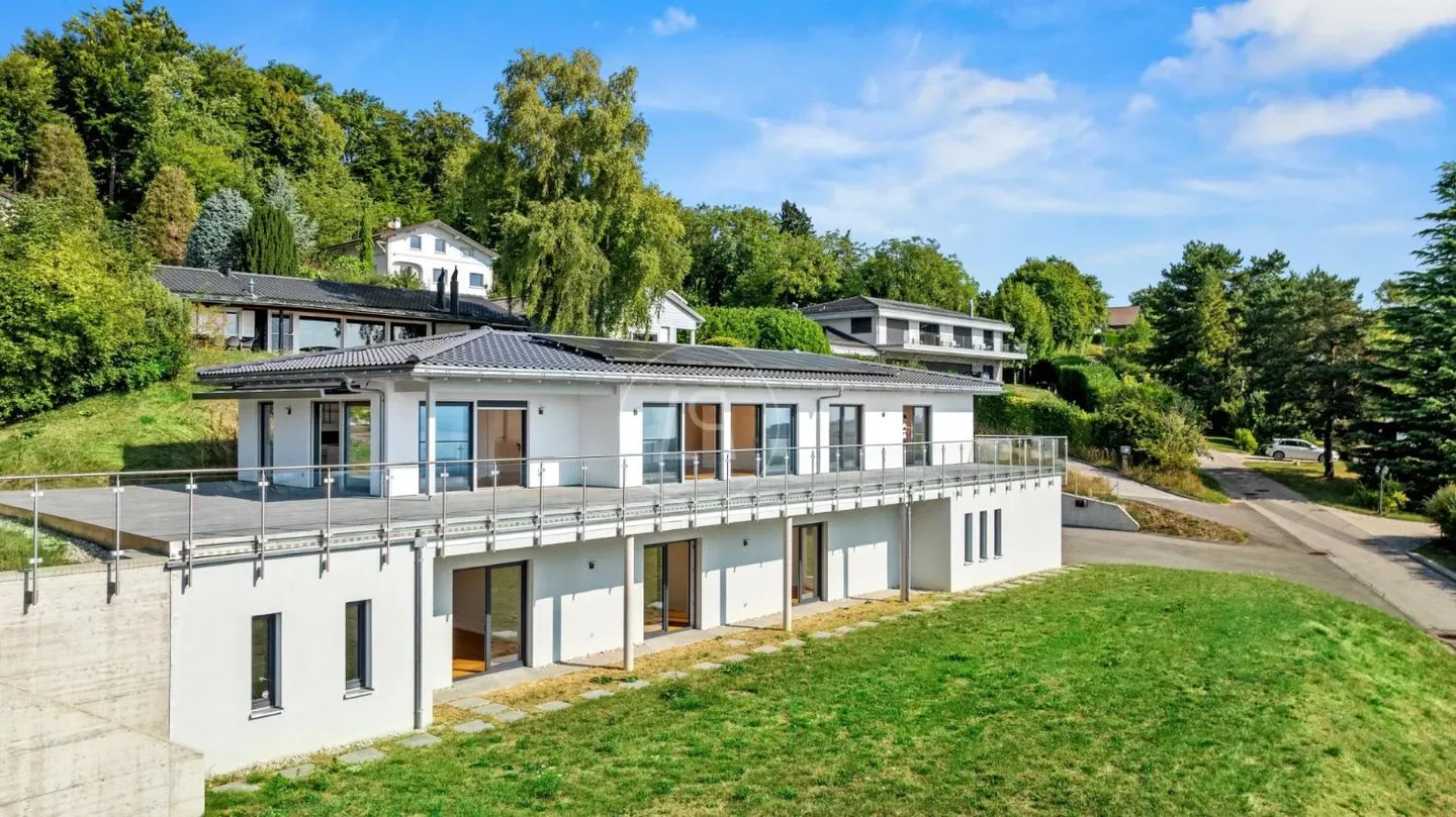 Schlüsselfertige moderne Villa mit 180-Grad-Blick - Arzier-le-Muids - Foto 1 von 13