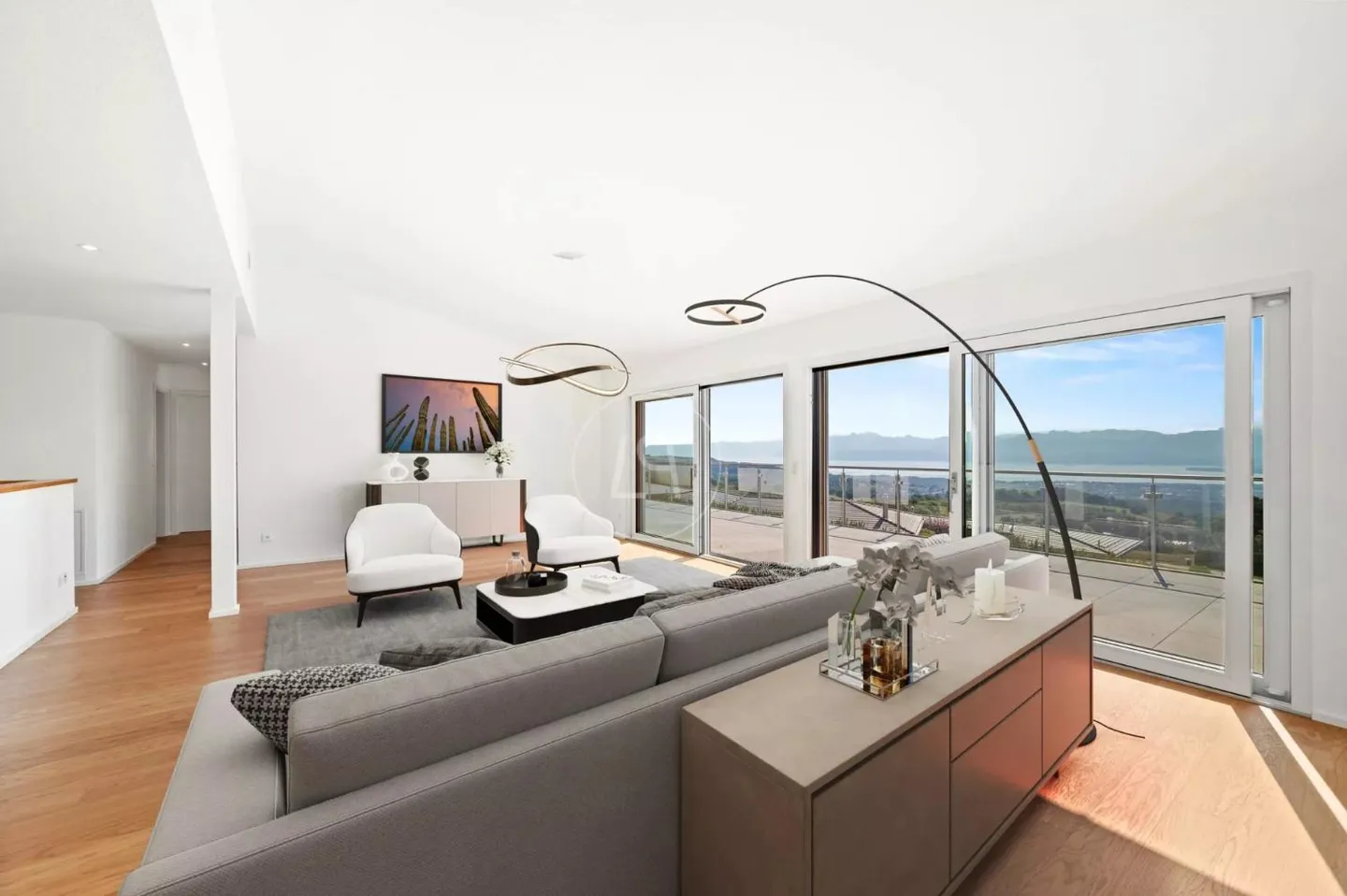 Schlüsselfertige moderne Villa mit 180-Grad-Blick - Arzier-le-Muids - Foto 8 von 13