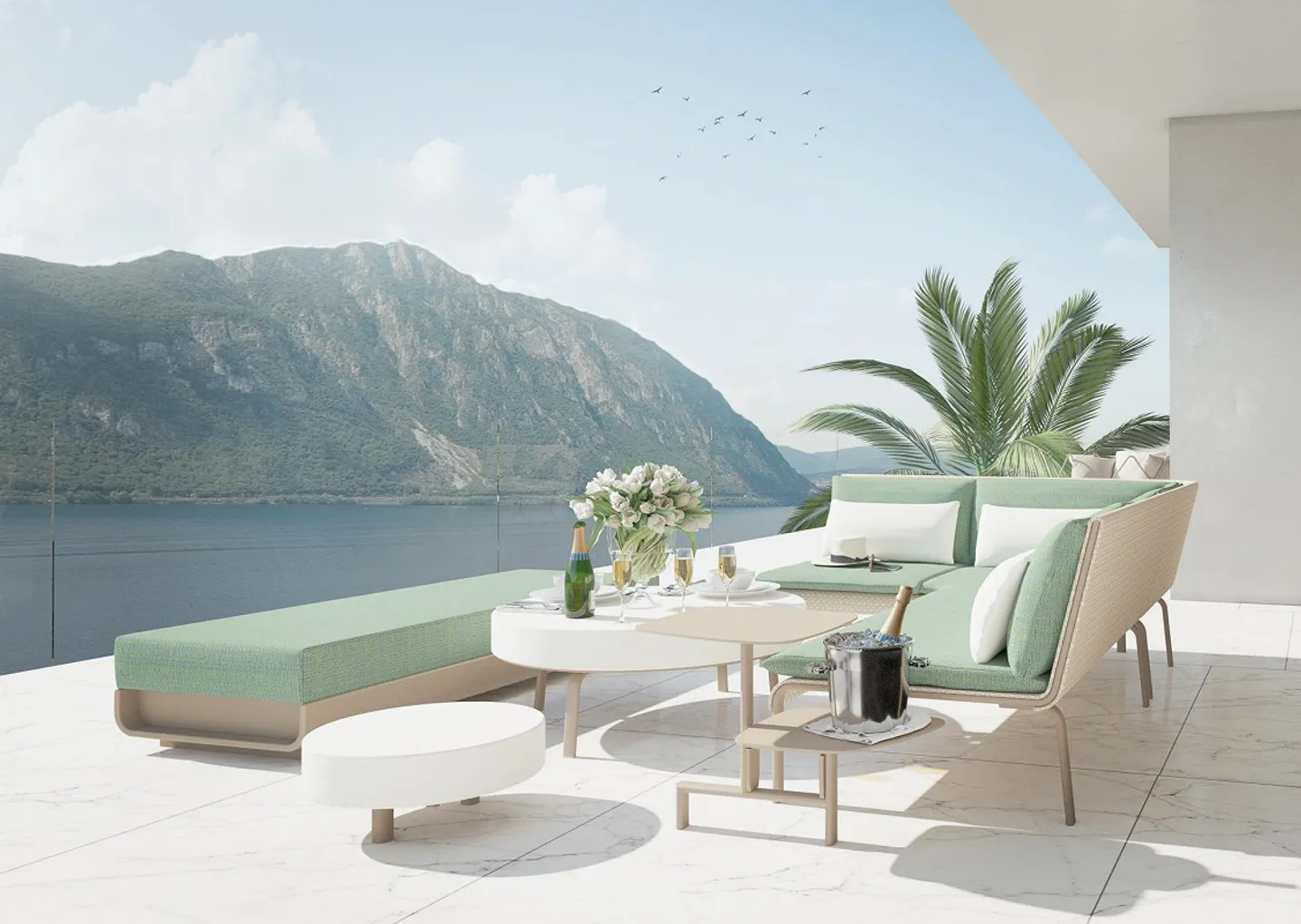 Luxury penthouse 4.5 rooms with lake view in Bissone - Photo 4 of 8