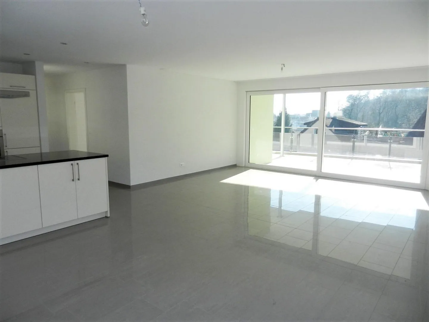 Appartement spacieux avec terrasse ensoleillée à Neuhausen - Photo 2 sur 8