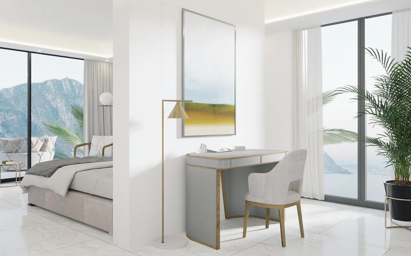 Luxury penthouse 4.5 rooms with lake view in Bissone - Photo 8 of 8