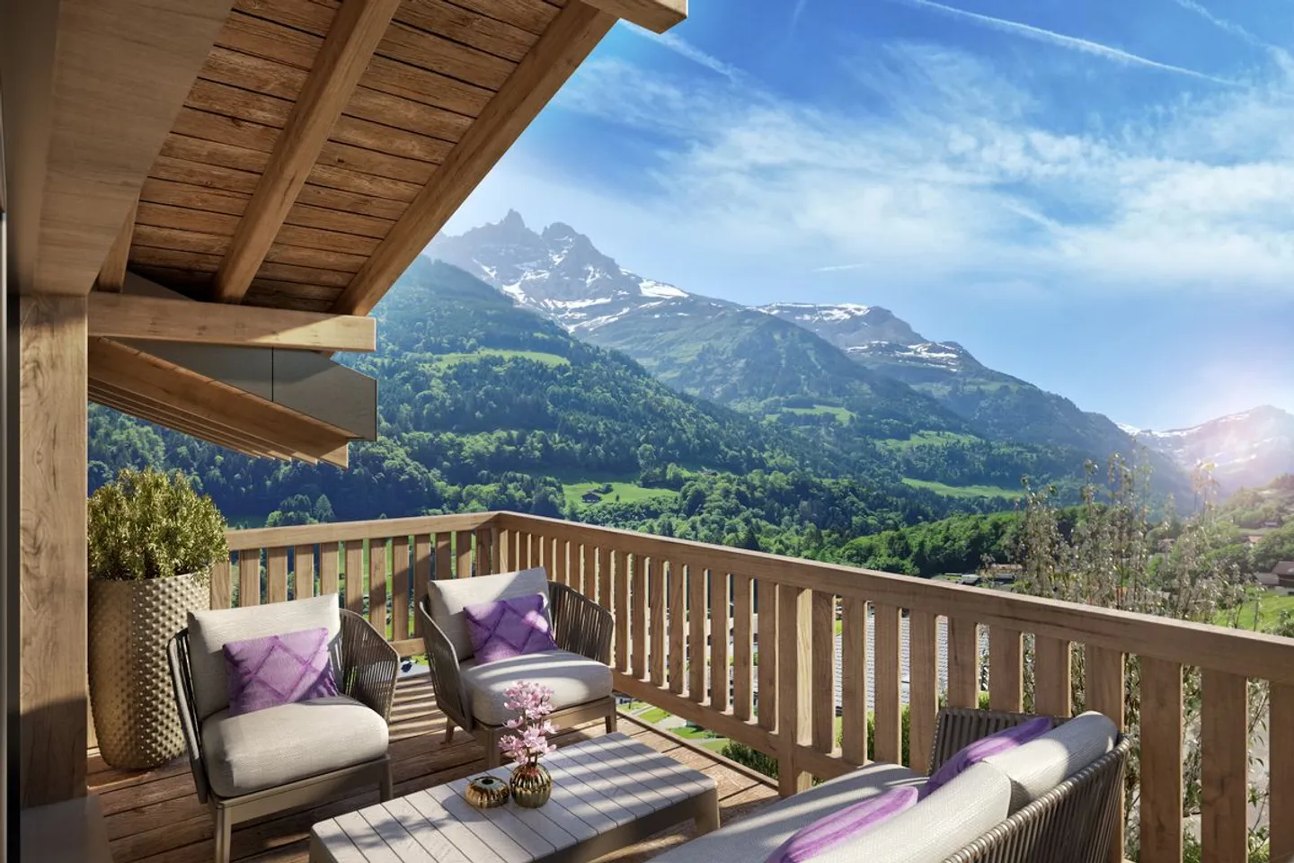 "Nouvelle Promotion à Val d'Illiez - Chemin de la Fenaison lot ""A""" - Photo 2 sur 3