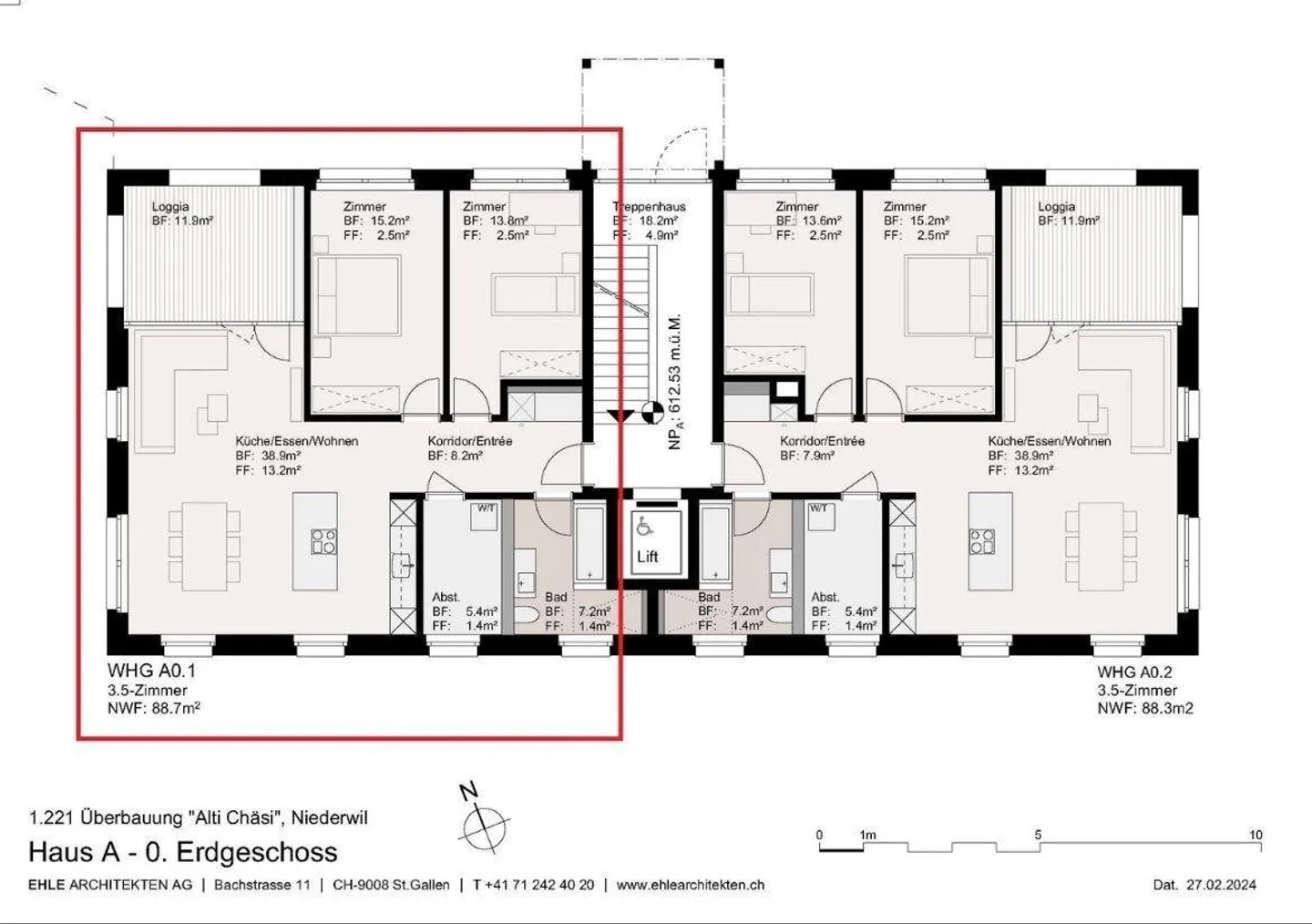 Exclusive 3.5-room apartment for rent on the ground floor - Photo 8 of 8
