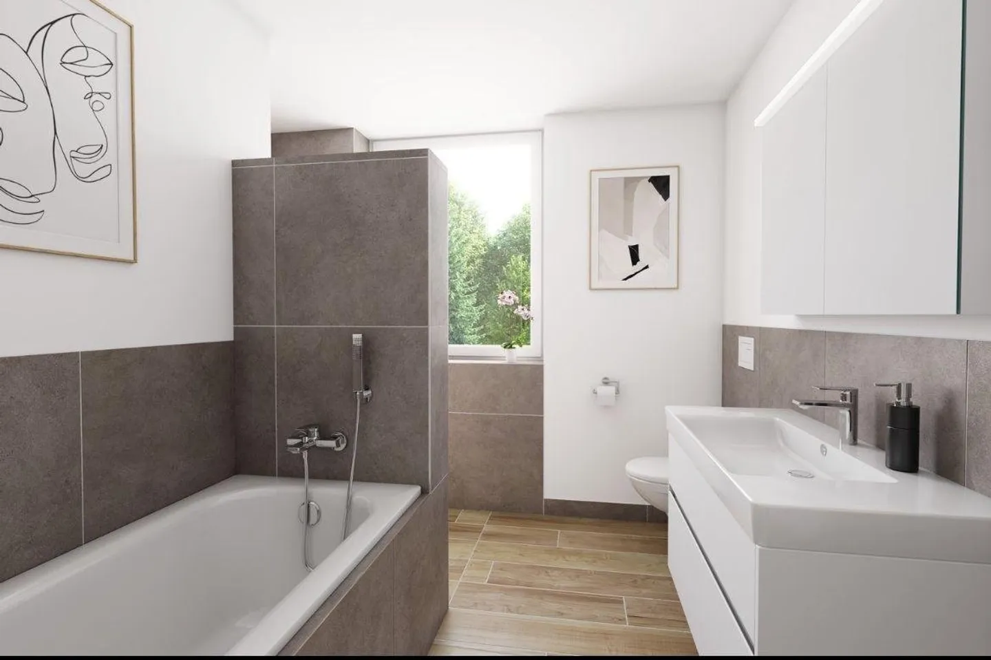 Exclusive 3.5-room apartment for rent on the ground floor - Photo 2 of 8