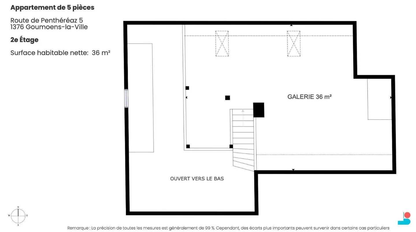Wunderschöne 5-Zimmer-Penthouse-Wohnung in Goumoens-la-Ville - Foto 10 von 10