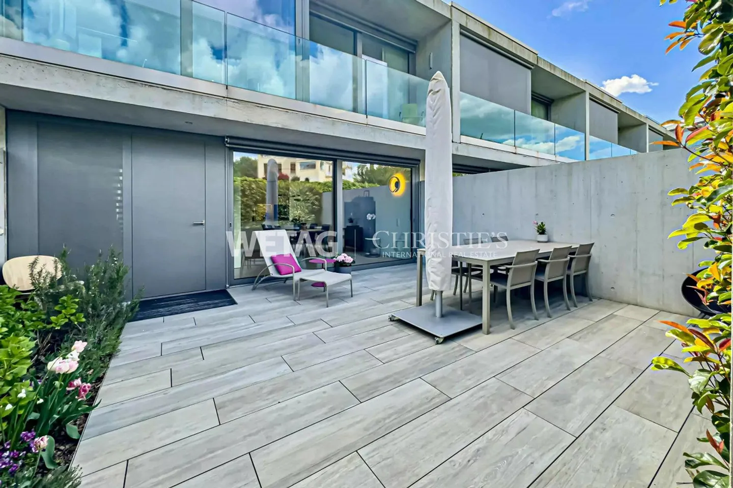 Collina d'Oro-Gentilino: élégante villa en terrasse avec jardin privé à vendre - Photo 9 sur 10