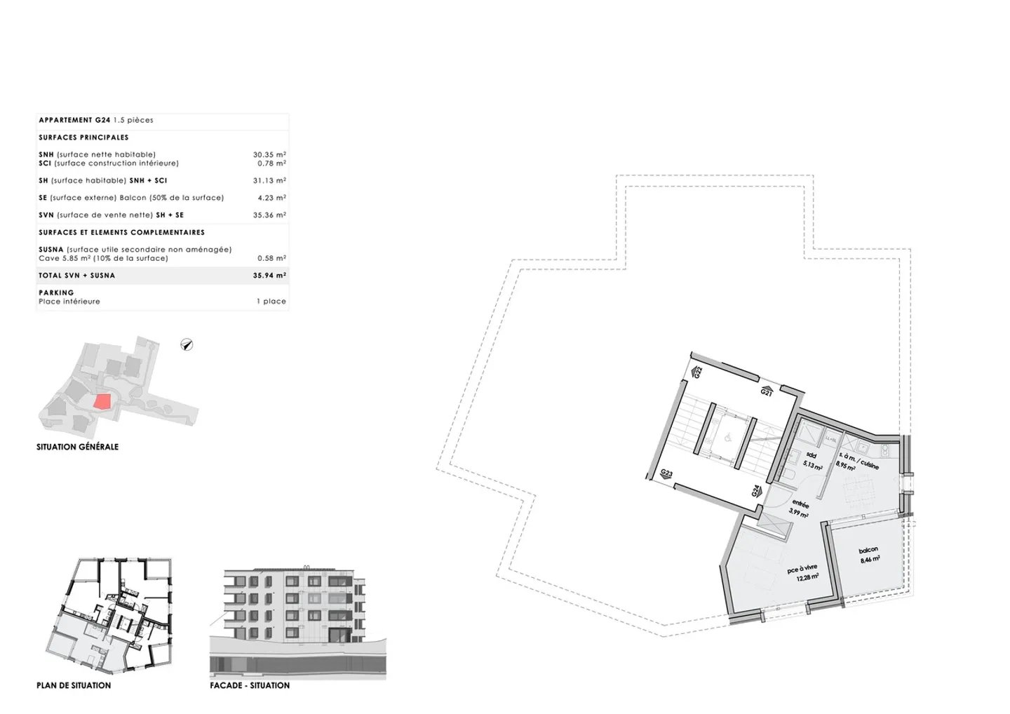 1.5 Room Apartment - Photo 4 of 4