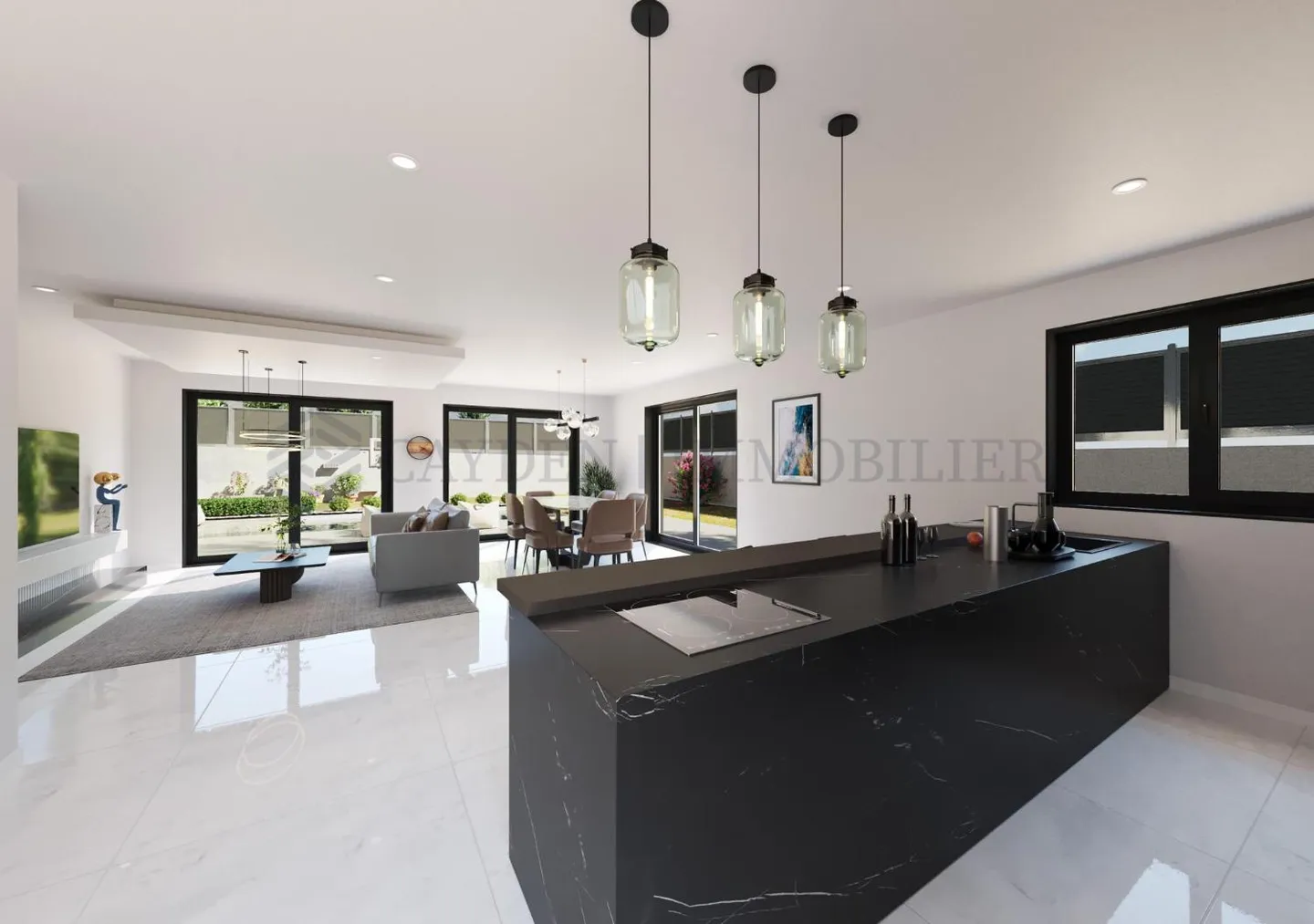 Quartiere Francia - A due passi dalla dogana di Veyrier - Casa bifamiliare - Terreno B - Foto 2 di 3