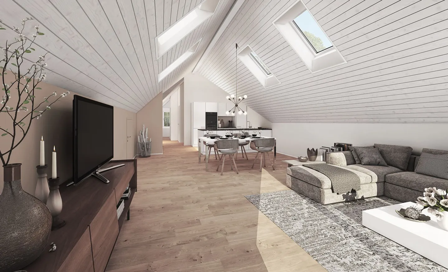 Nouveau projet de construction «Zum Ghöch», Spacieux penthouse de 4,5 pièces - Photo 1 sur 4