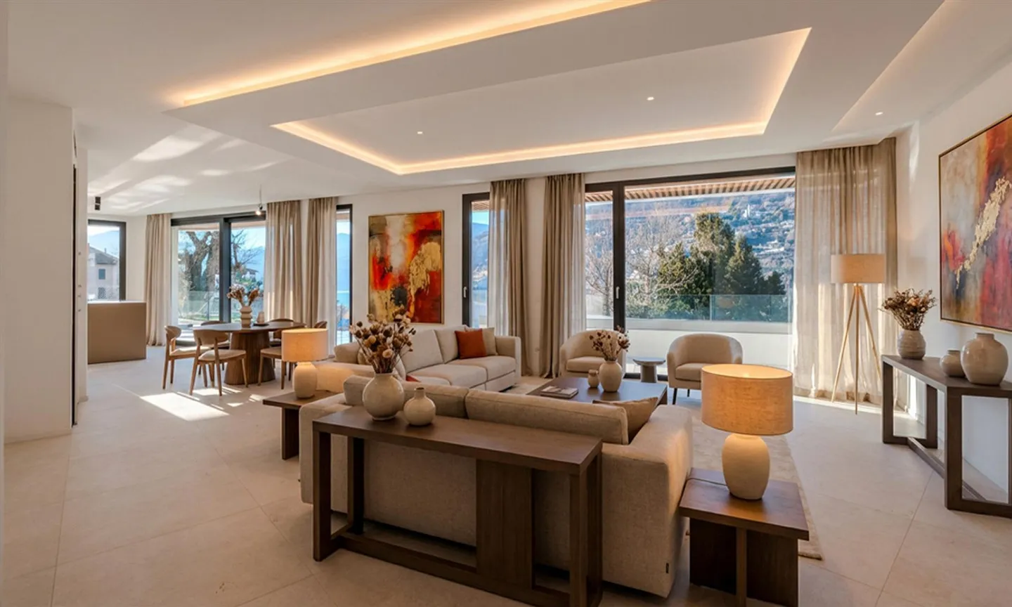 STUNNENDE VILLA MIT SEEBLICK UND BOOTSPLATZ IN BRUSINO ARSIZIO - Foto 3 von 13