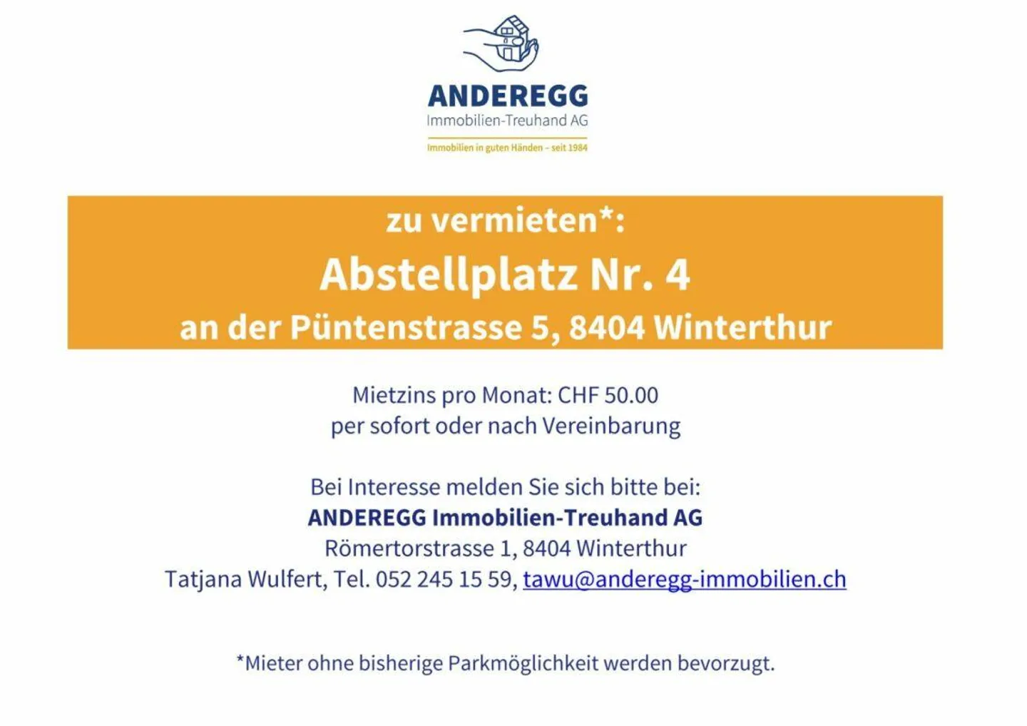 Aussenabstellplatz / Parkplatz - Foto 1 von 1