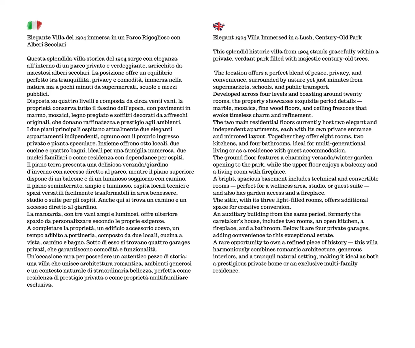 Villa historique de 1904 dans un parc charmant - Photo 1 sur 6