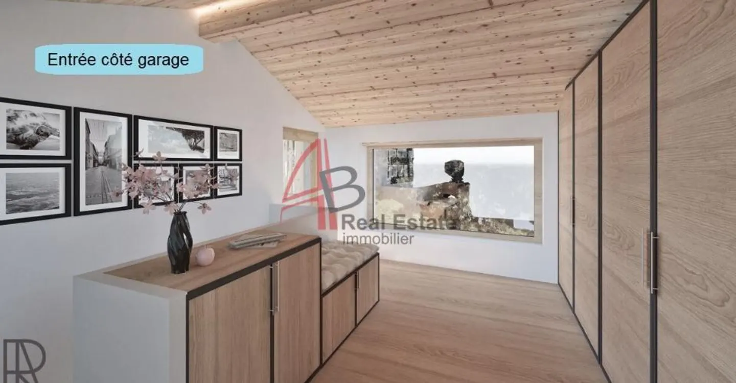 Contemporary villa of 4.5 rooms - 3 bedrooms, private forest and panoramic view - Chemin-Dessus (Val de Bagnes) - Photo 10 of 13