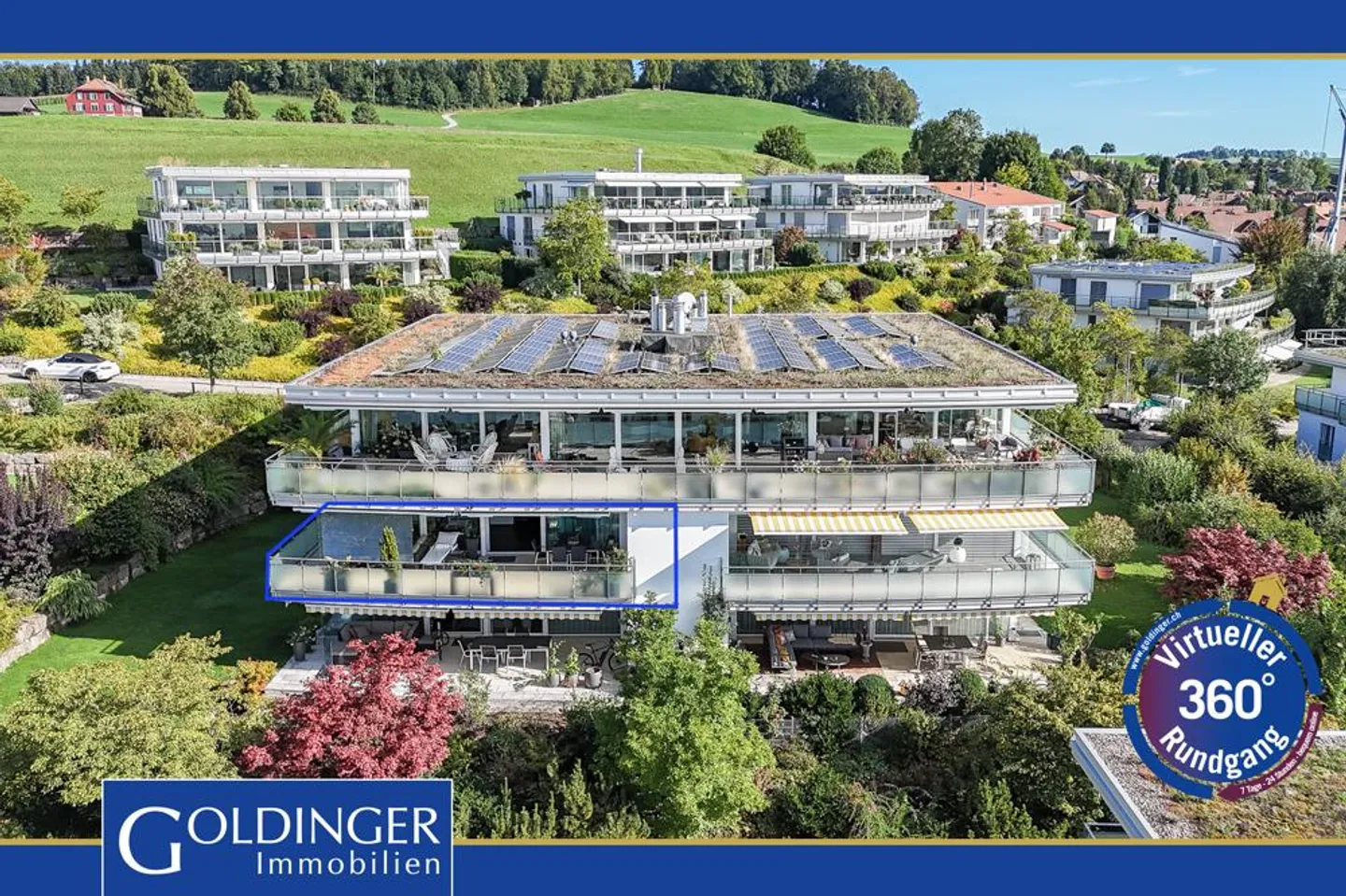 Exclusive apartment with large terrace and wide view of the Alps - Photo 1 of 7