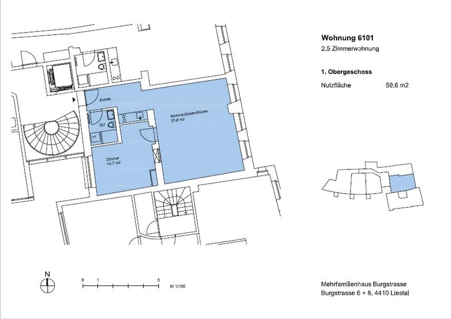 2.5 Zimmerwohnung in Liestal zu vermieten! - Foto 11 von 11