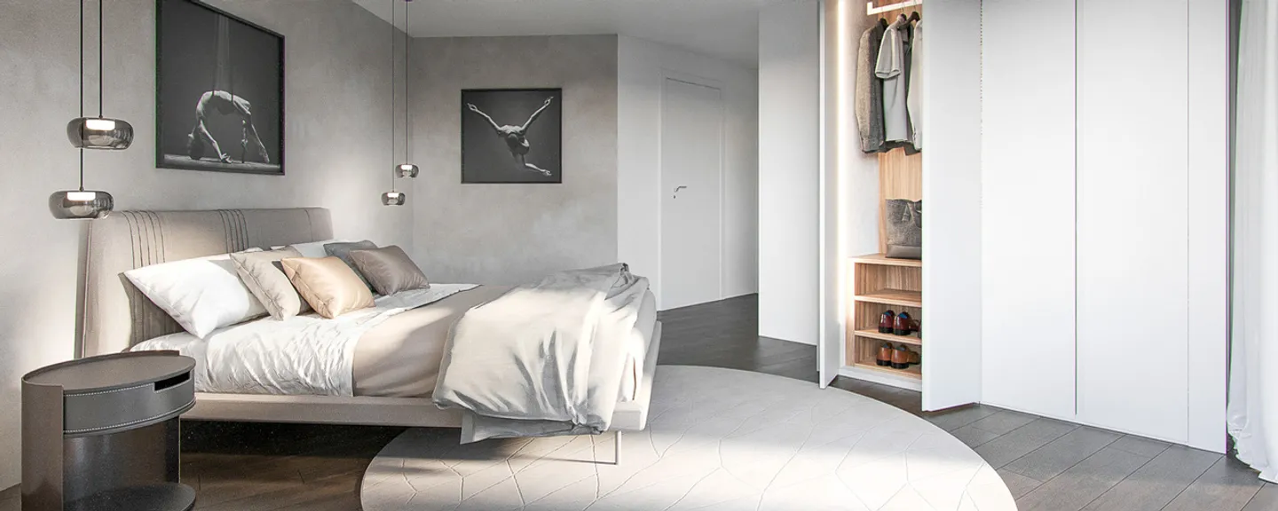 Nuovo attico di 4,5 stanze di 123 m2 - terrazza di 120 m2 - Foto 6 di 14
