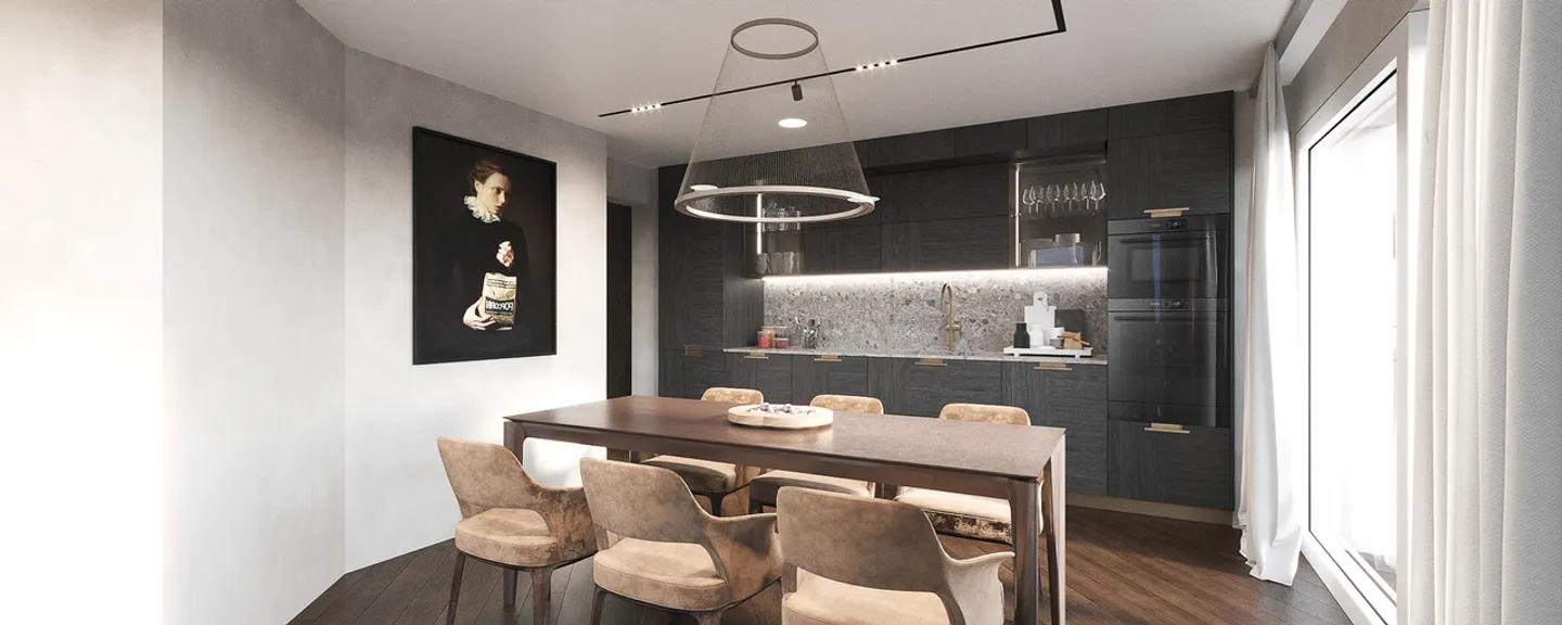 Nuovo attico di 4,5 stanze di 123 m2 - terrazza di 120 m2 - Foto 3 di 14