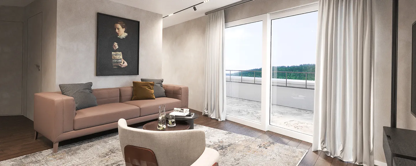 Nuovo attico di 4,5 stanze di 123 m2 - terrazza di 120 m2 - Foto 5 di 14