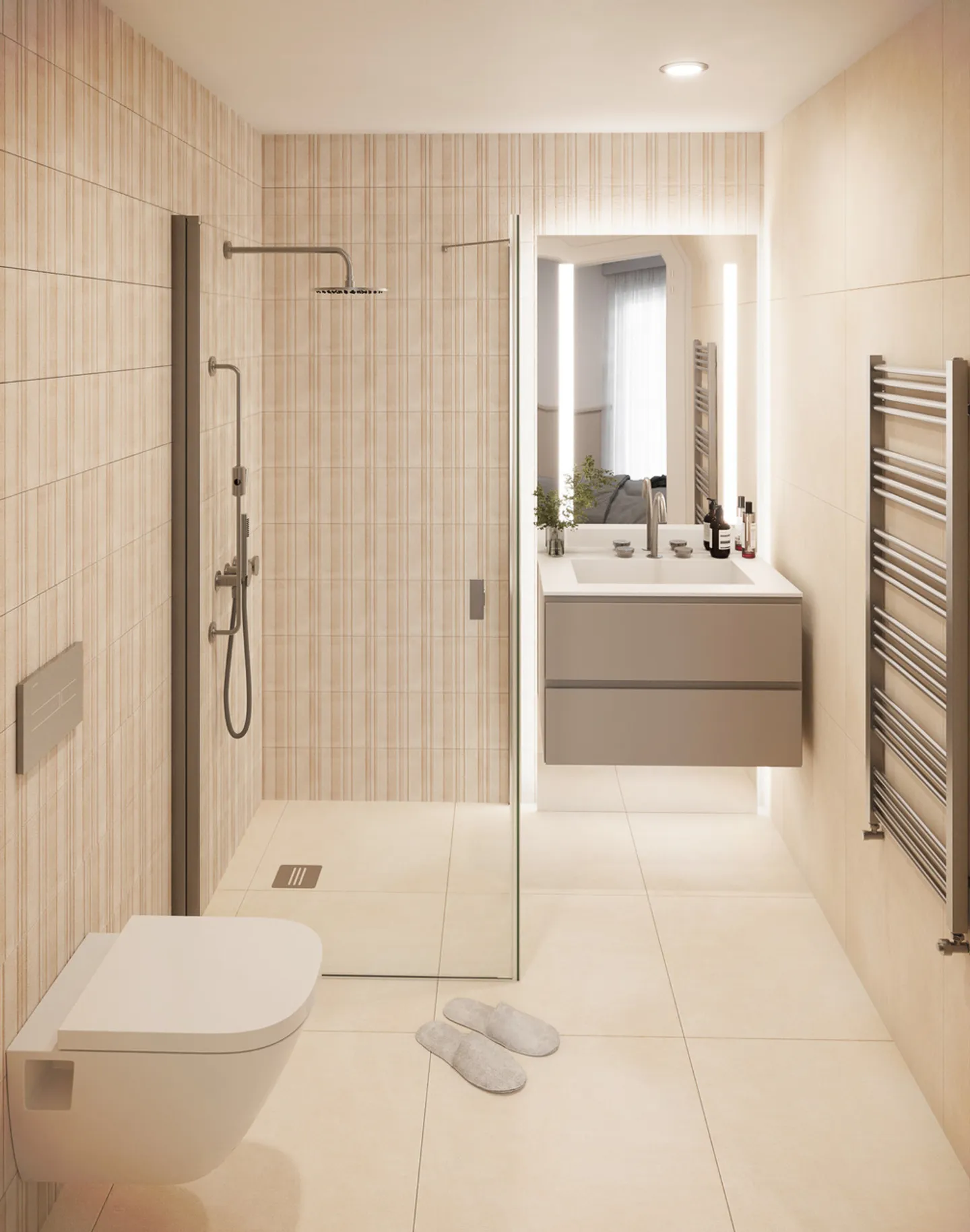Nuovo attico di 4,5 stanze di 123 m2 - terrazza di 120 m2 - Foto 8 di 14