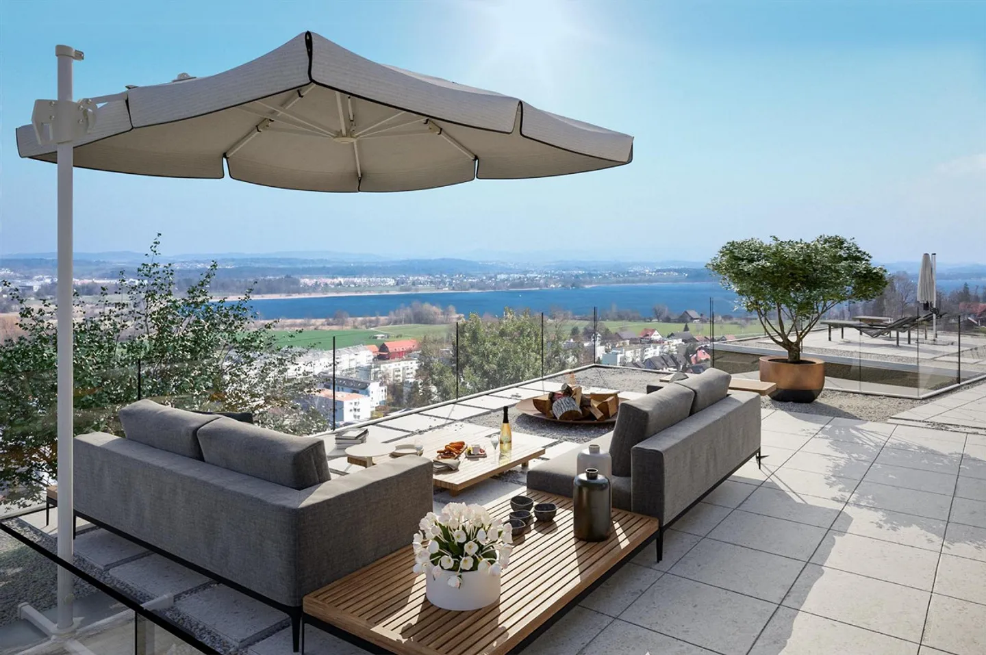 Annonce de projet "Bellavista due" Appartements de terrasse nobles avec vue sur le lac et la montagne - Photo 1 sur 1