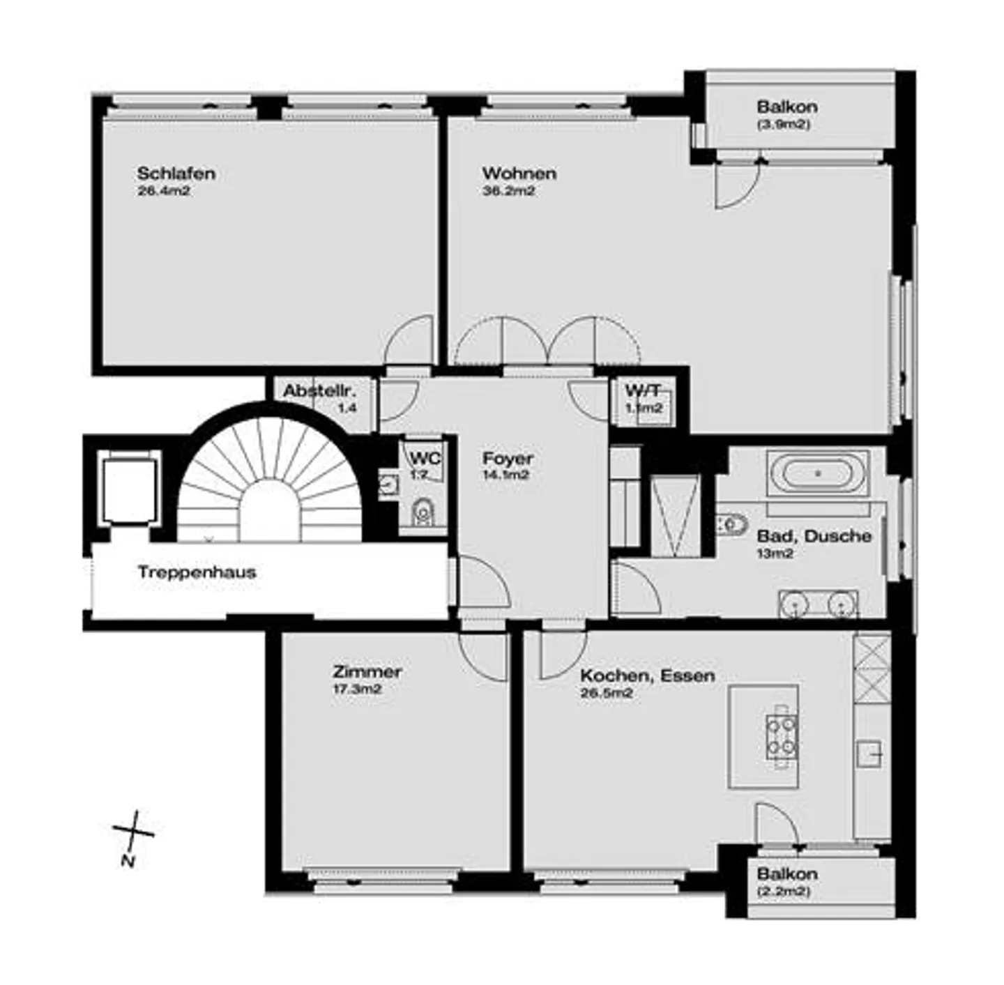 Appartamento 3.5 locali al 3° piano - Foto 7 di 7